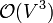 \mathcal{O}(V^3)